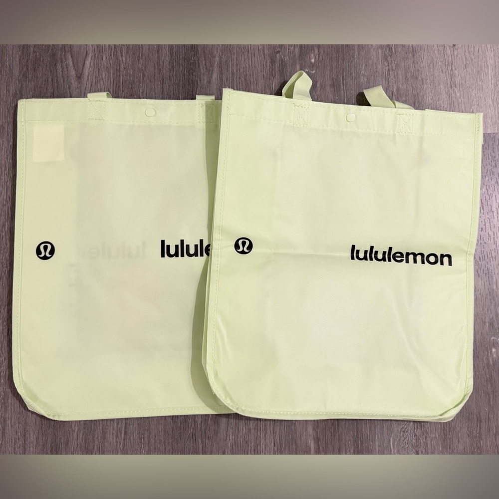 Lululemon Light Green Tote Bags